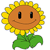 Как нарисовать Подсолнух из игры Plants vs Zombies