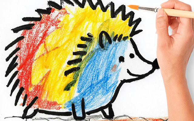 Раскраски «Ёжики»