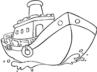 Катер плывёт по морю