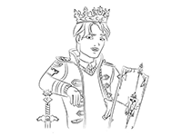 Деринг Чарминг (Daring Charming) - сын принца Чарминга. Раскраска Ever After High