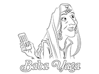 Баба-Яга. Раскраска Ever After High