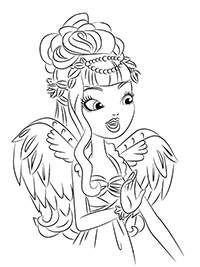 Си-Эй Кьюпид (C.A. Cupid). Раскраска Ever After High