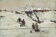 Кликните для увеличения Вещилов К. А. Зимний пейзаж. 1917