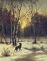 Кликните для увеличения Волков Е. Е. Зимний пейзаж. 1876