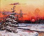 Кликните для увеличения Клевер Ю. Ю. Зимний пейзаж. 1881