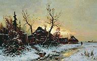 Кликните для увеличения Клевер Ю. Ю. Зимний пейзаж. 1895