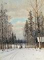 Кликните для увеличения Кондратенко Г. П. Зима. У околицы. 1889
