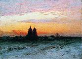 Кликните для увеличения Кондратенко Г. П. Зимний пейзаж. 1890