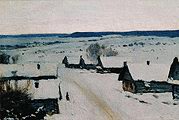 Кликните для увеличения Левитан И. И. Деревня. Зима. 1877-1878