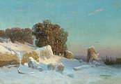 Кликните для увеличения Мещерский А. И. Зимний пейзаж. 1870