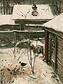 Кликните для увеличения Саврасов А. К. Дворик. Зима. 1870-е