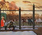 Кликните для увеличения Сомов К. А. Зима. Каток. 1915