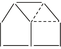 Повернутое изображение дома из 10 спичек