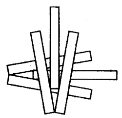 Как расположить шесть папирос так, чтобы каждая из них соприкасалась с пятью остальными