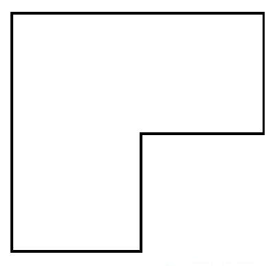 Разделите эту фигуру на 4 равные части