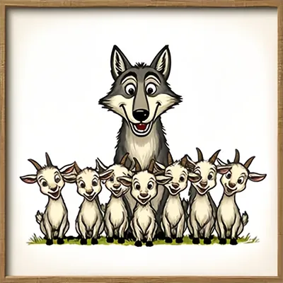 Волк и семеро маленьких козлят