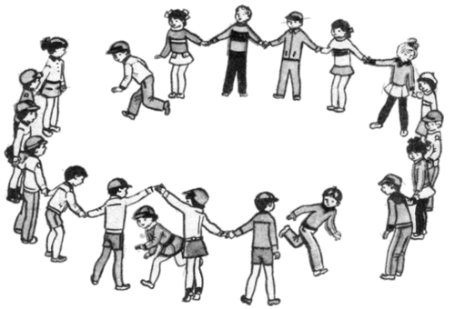 Игра «Мышка и две кошки»