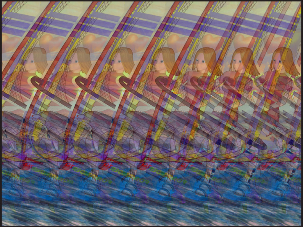 Стереограмма - Быстрая, как ветер (Девочка-виндсерфер и дельфин) Стереограмма - Быстрая, как ветер (Девочка-виндсерфер и дельфин)