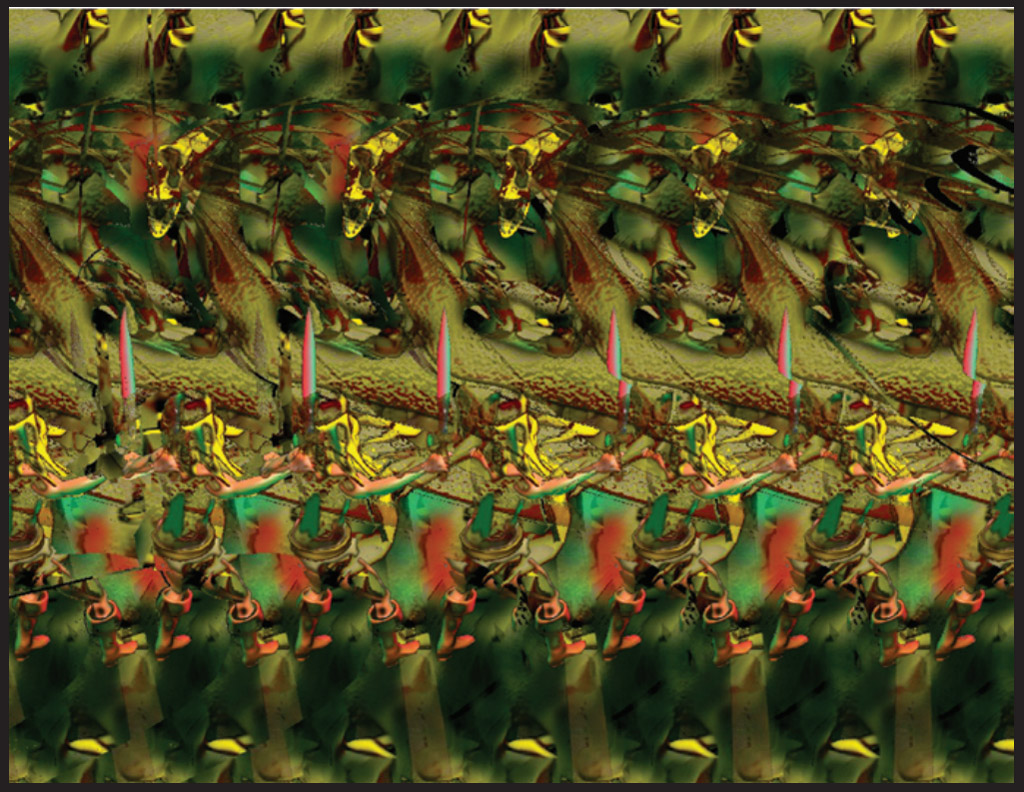 Стереограмма - Человек против зверя (Человек и дракон) Стереограмма - Человек против зверя (Человек и дракон)