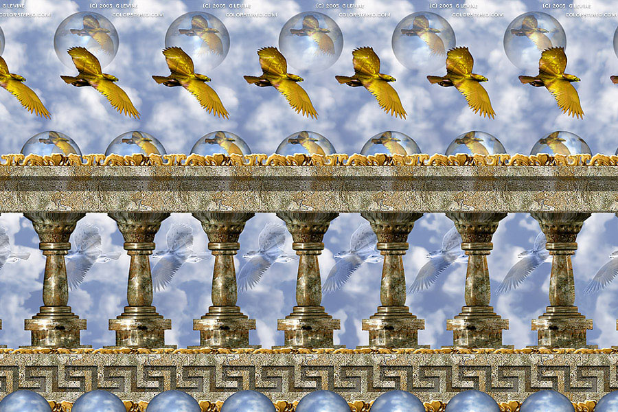 Стереограмма - Золотой орел Стереограмма - Золотой орел