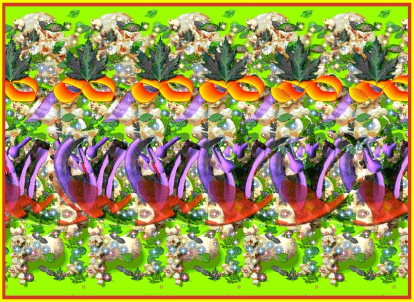 Стереограмма - Колокольчики Стереограмма - Колокольчики