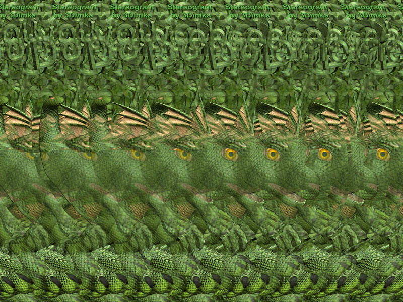 Стереограмма - Дракончик Стереограмма - Дракончик