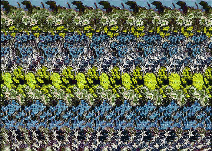 Стереограмма - Горный козёл Стереограмма - Горный козёл