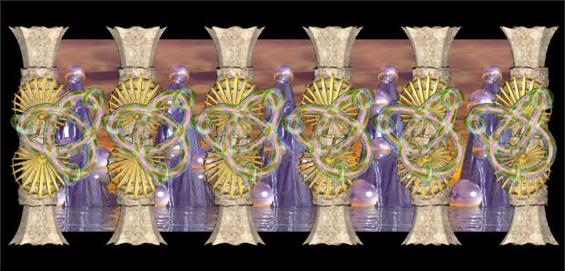 Стереограмма - Невозможные узлы Стереограмма - Невозможные узлы