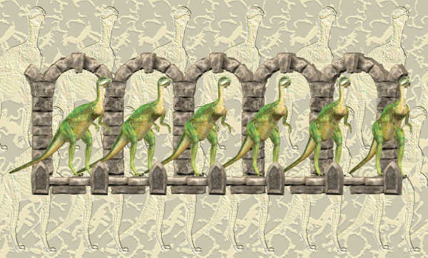 Стереограмма - Компсогнаты Стереограмма - Компсогнаты