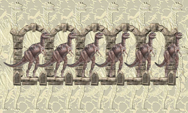 Стереограмма - Тиранозавры Стереограмма - Тиранозавры