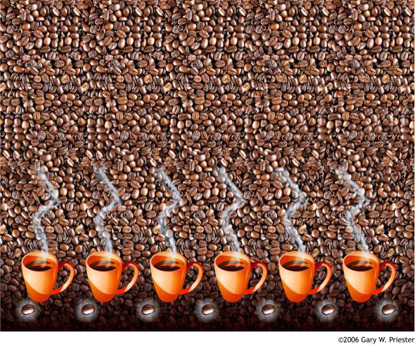 Стереограмма - Чашка кофе Стереограмма - Чашка кофе