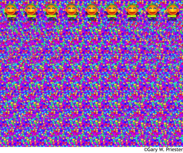 Стереограмма - Клоун с галстуком-бабочкой Стереограмма - Клоун с галстуком-бабочкой