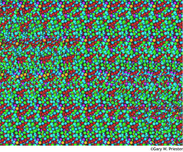 Стереограмма - Спираль ДНК Стереограмма - Спираль ДНК