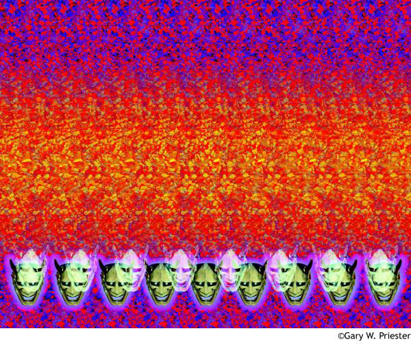 Стереограмма - Голова чёрта Стереограмма - Голова чёрта
