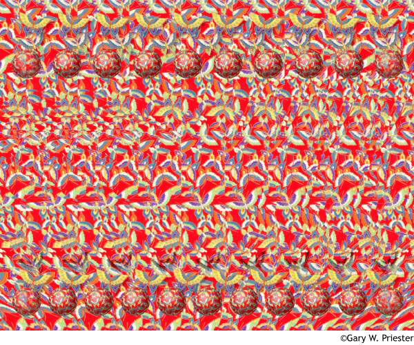 Стереограмма - Летящая бабочка Стереограмма - Летящая бабочка