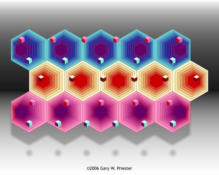Стереограмма - Кубики Стереограмма - Кубики