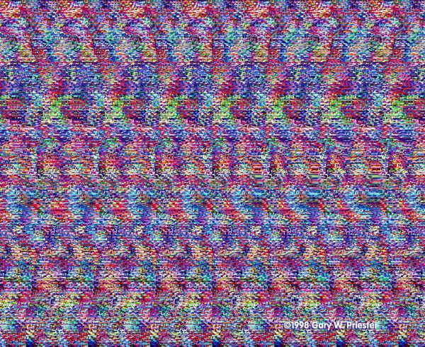 Стереограмма - Лицо Стереограмма - Лицо