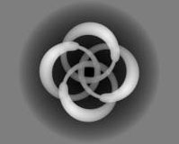 Подсказка к стереограмме - Четыре сплетённых кольца Подсказка к стереограмме - Четыре сплетённых кольца