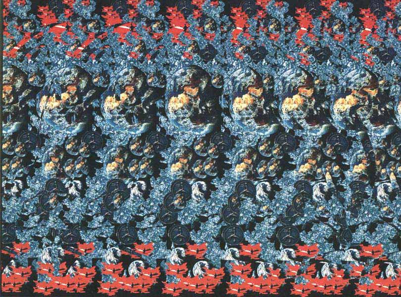 Стереограмма - Дельфины Стереограмма - Дельфины