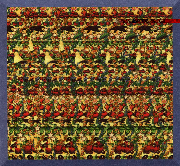 Стереограмма - Всадник с флагом Стереограмма - Всадник с флагом