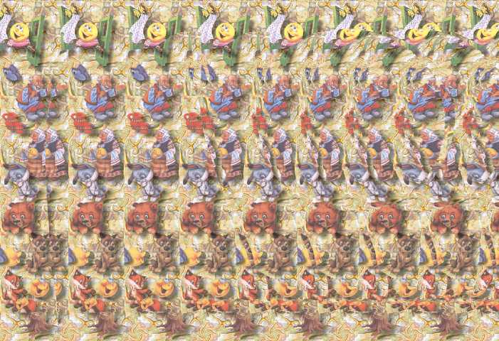 Стереограмма - Колобок Стереограмма - Колобок