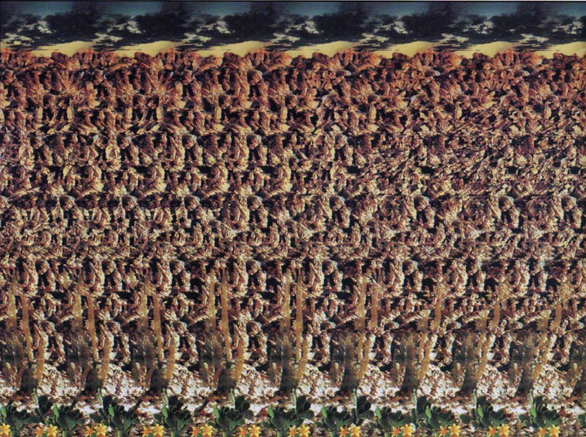 Стереограмма - Горный пейзаж Стереограмма - Горный пейзаж