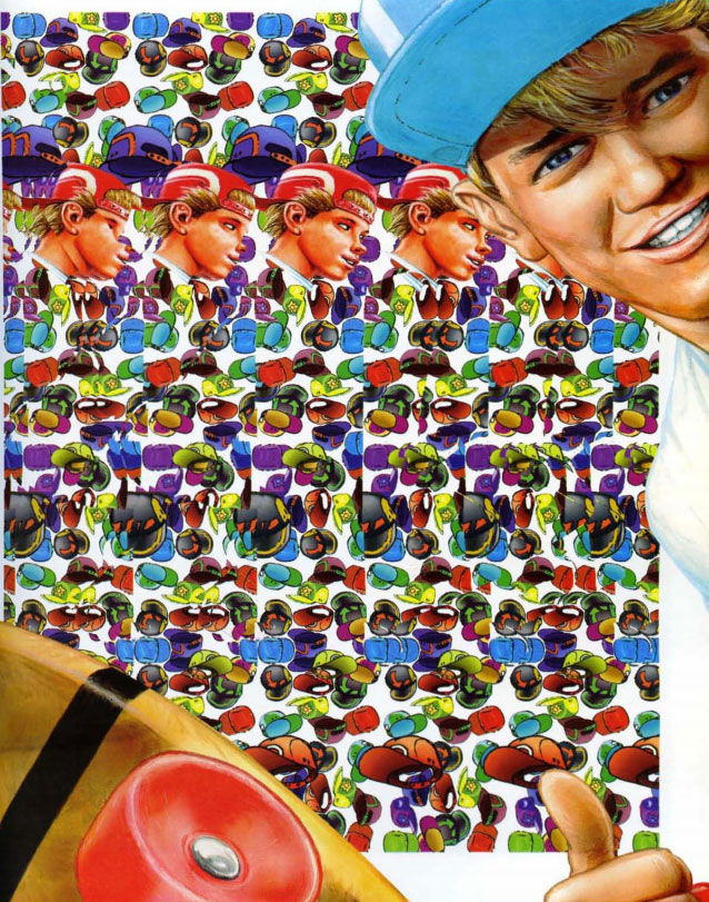 Стереограмма - Скейтбордист Стереограмма - Скейтбордист