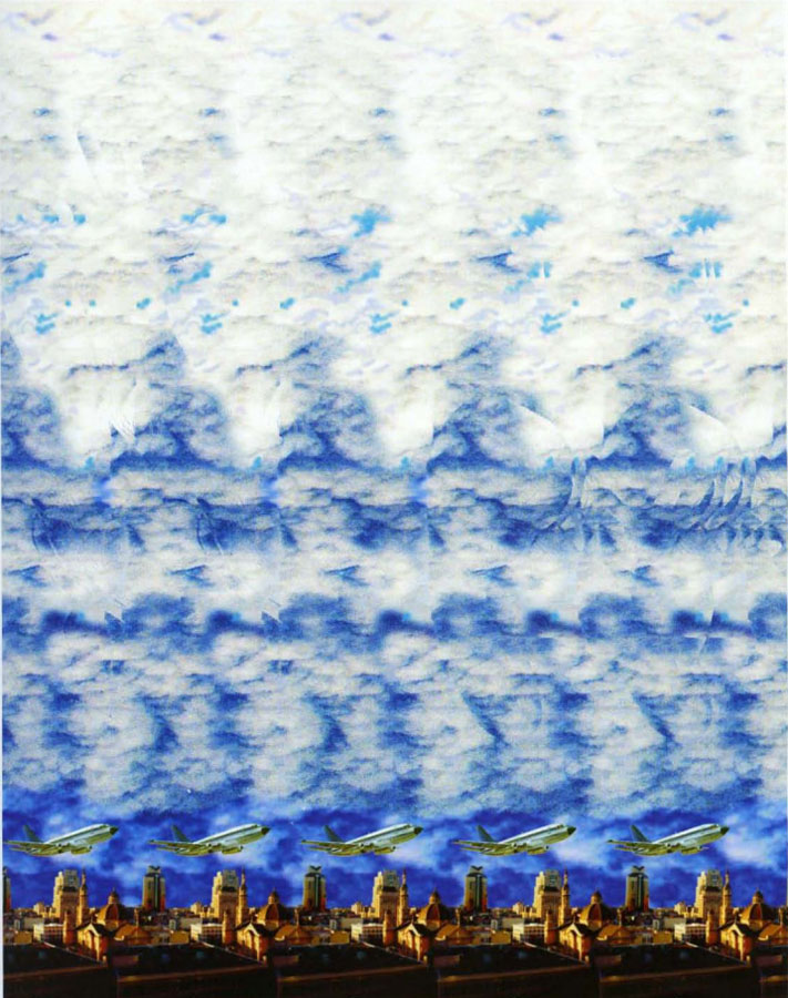 Стереограмма - Парашютист (затяжной прыжок) Стереограмма - Парашютист (затяжной прыжок)