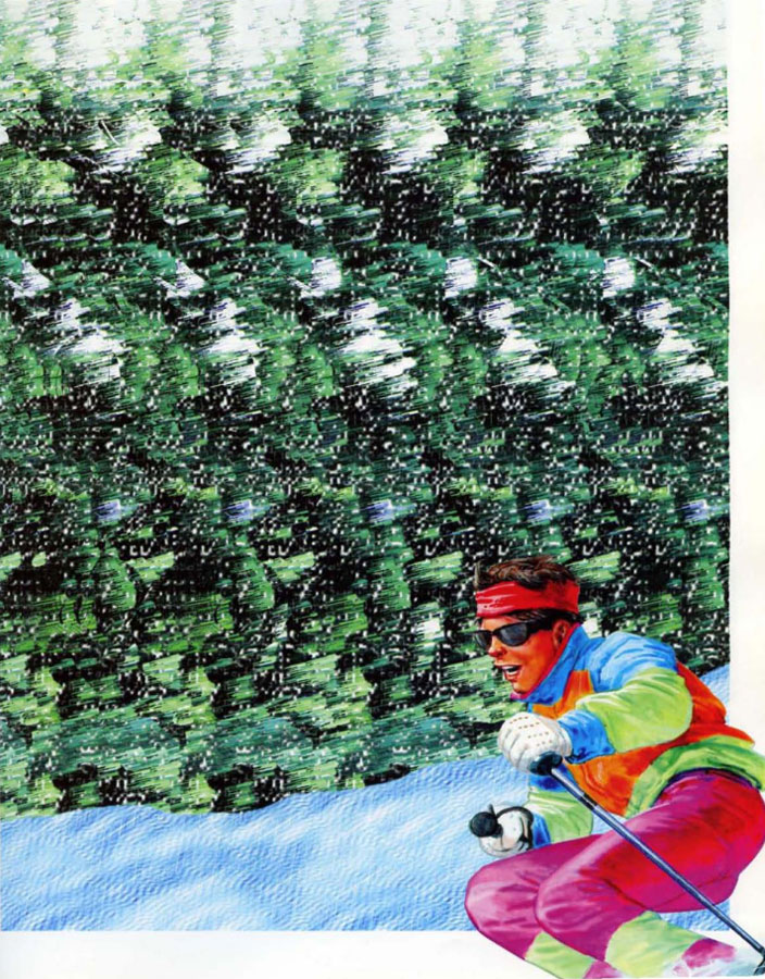 Стереограмма - Сальто на лыжах Стереограмма - Сальто на лыжах