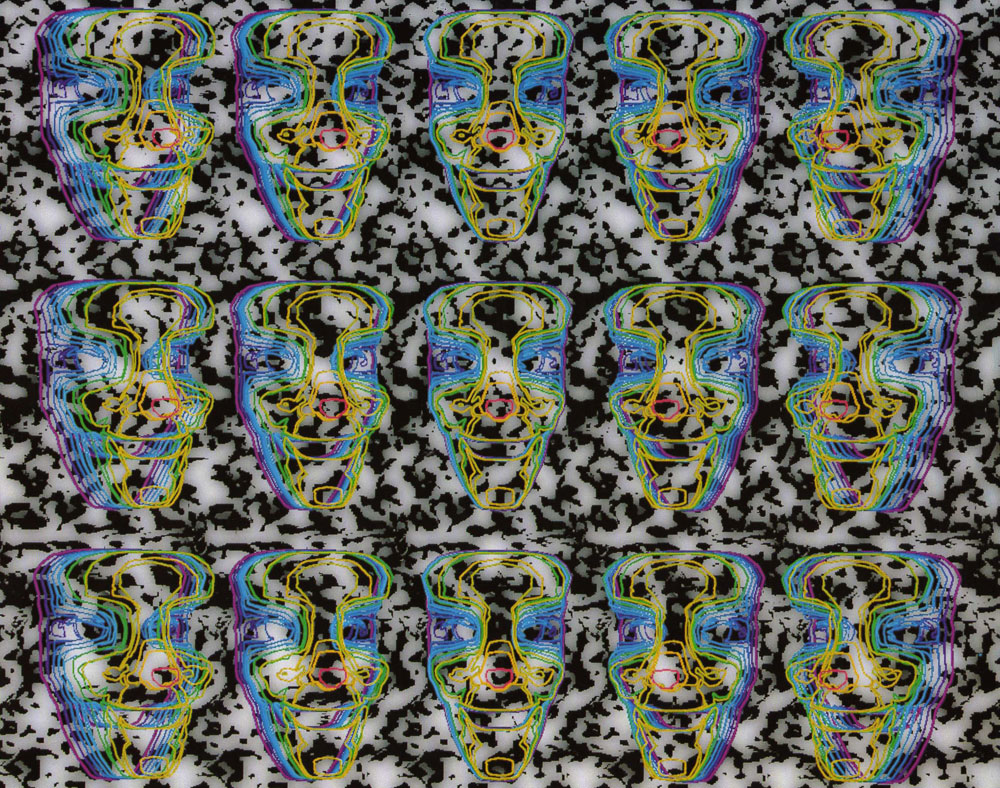 Стереограмма - Неоновый клоун Стереограмма - Неоновый клоун