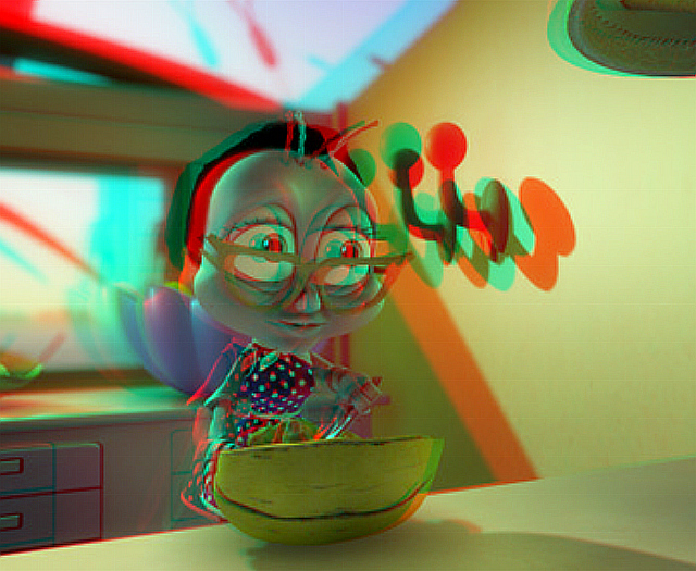 Анаглиф - Кадр из мультфильма «Махнём на Луну» Анаглиф - Кадр из мультфильма «Махнём на Луну»