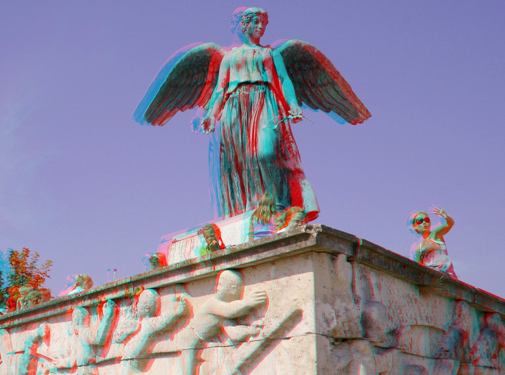 Анаглиф - Ангел (Морская статуя). Копенгаген Анаглиф - Ангел (Морская статуя). Копенгаген