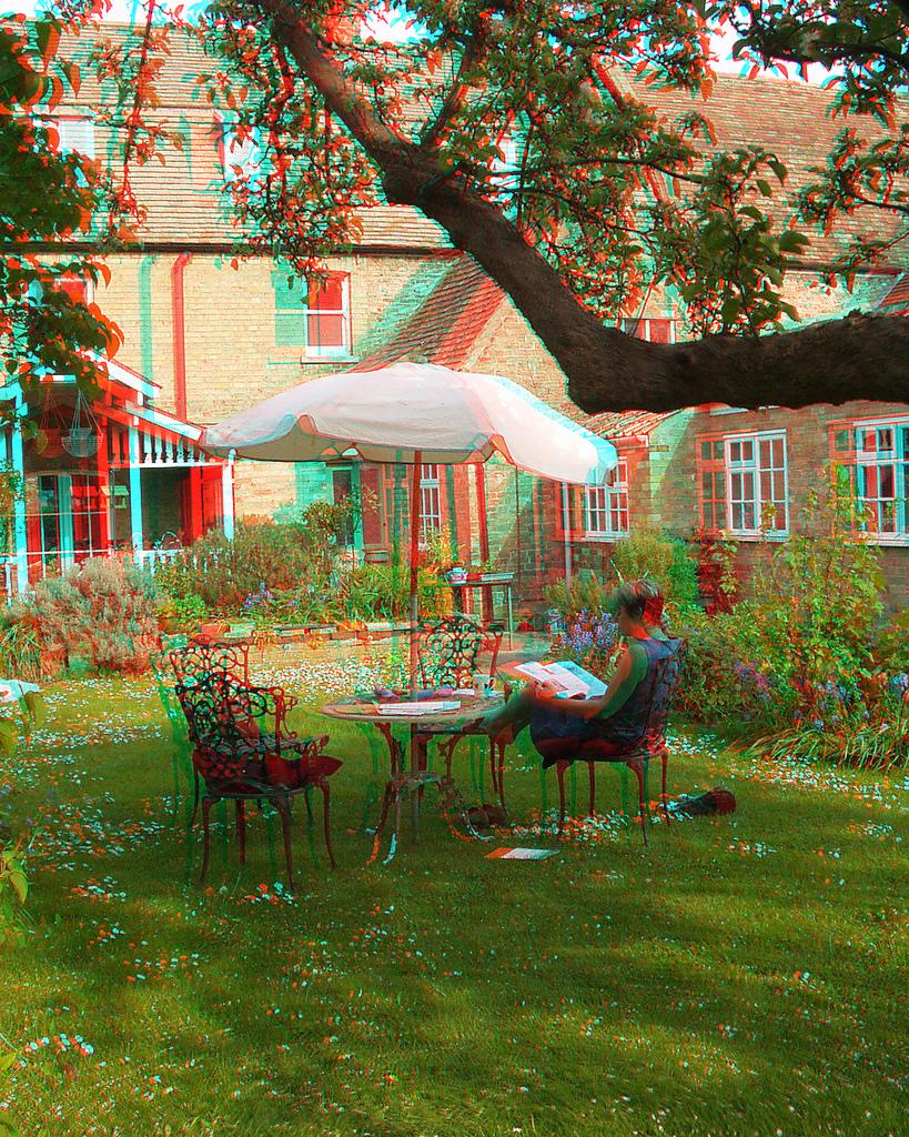 Анаглиф - Отдых на лужайке у дома Анаглиф - Отдых на лужайке у дома