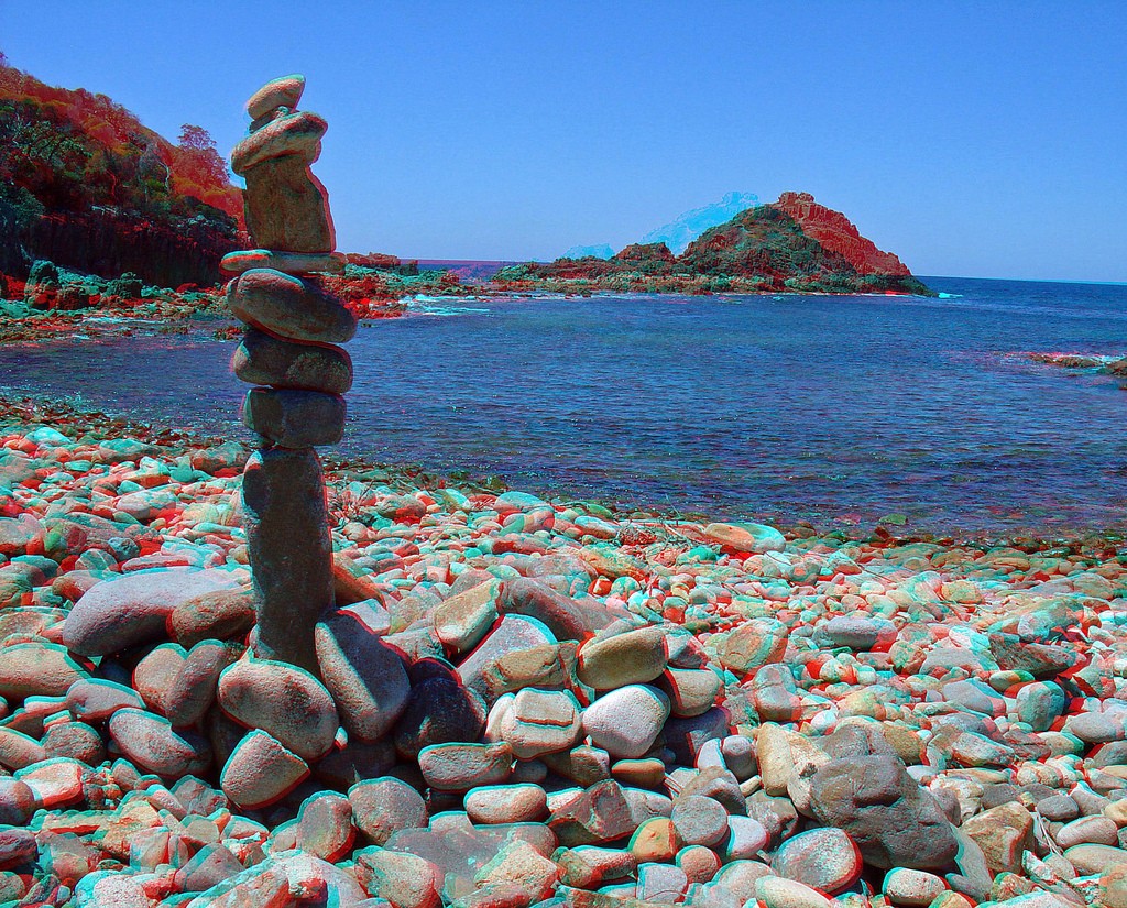 Анаглиф - Каменистый берег Анаглиф - Каменистый берег